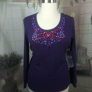 ❤️6 items for $25 sale!!❤️ 🎉HOST PICK🎉Diane Gilman Gem Top